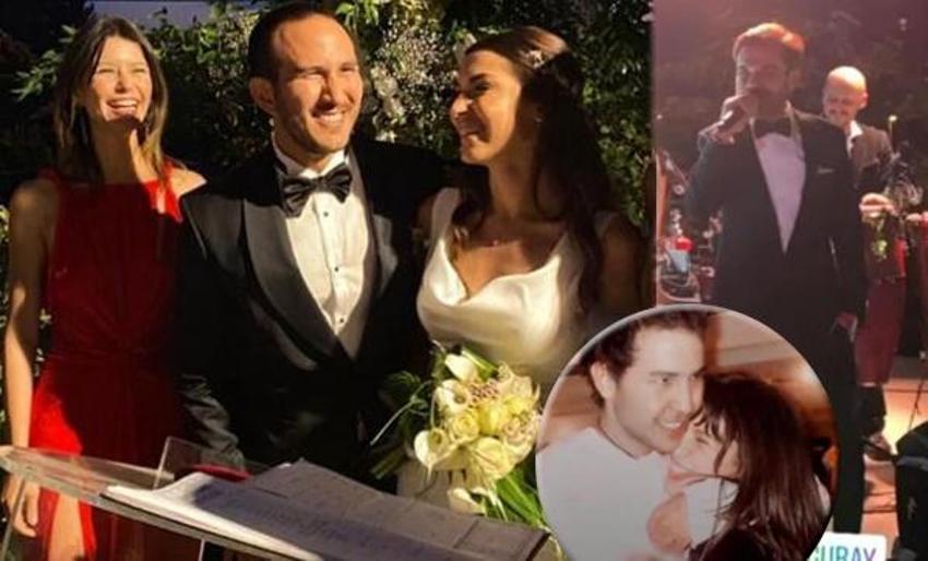 Beren Saat'in ilk aşkı Efe'nin kardeşi evlendi! Kenan Doğulu şarkı söyledi