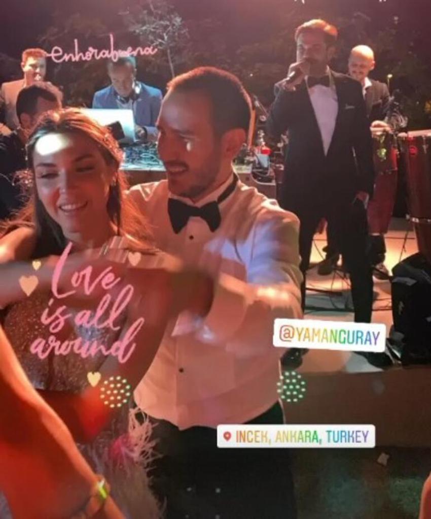 Beren Saat'in ilk aşkı Efe'nin kardeşi evlendi! Kenan Doğulu şarkı söyledi