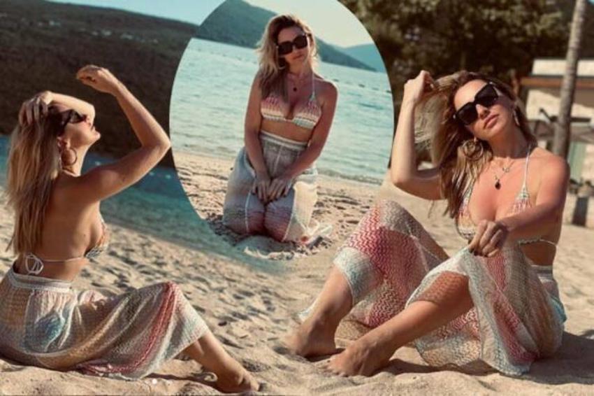 Hadise'den olay klip! Elbiseyle atladı
