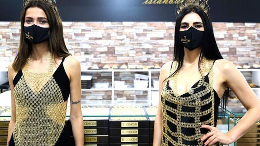 Kilolarca altınla elbise yaptılar! Fiyatını duyan şaştı kaldı