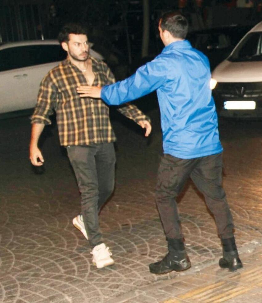 Şafak Pekdemir'in gecesi olaylı bitti! Sevgilisi muhabirlere saldırdı