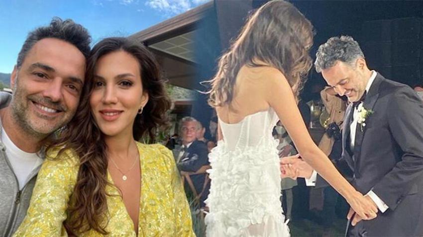 Arda Türkmen ve Melodi Elbirliler dünya evine girdi