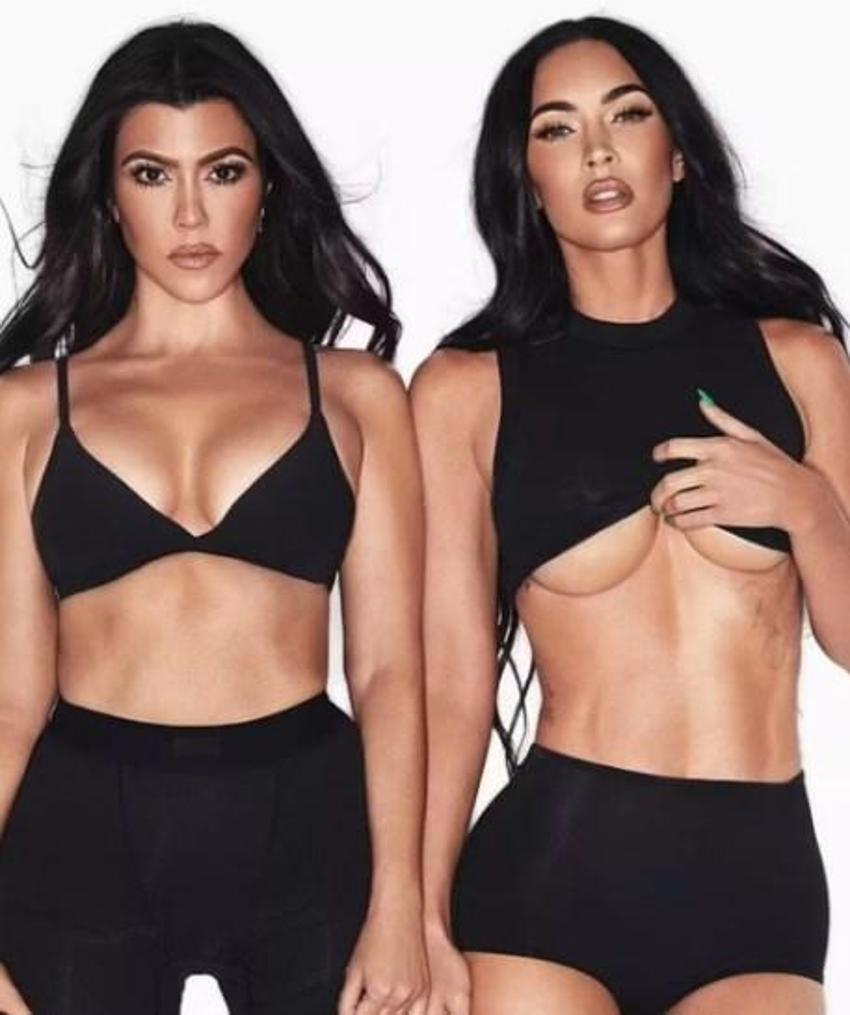Kourtney Kardashian ve Megan Fox’un üstsüz pozları olay yarattı!