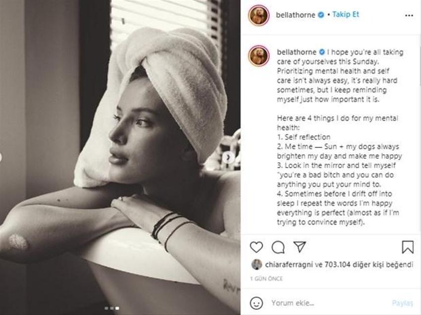 Bella Thorne sosyal medyayı sallıyor!
