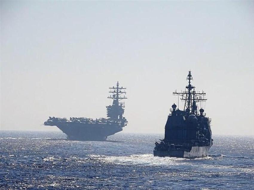 Doğu Akdeniz'de Navtex savaşları başladı! ABD ordusundan Ege Denizi'nin ortasına devasa savaş gemisi filosu...