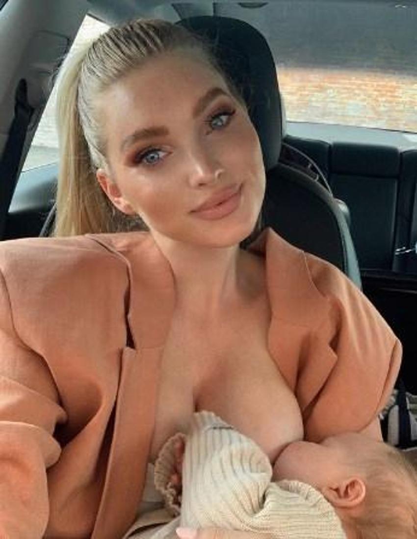 Ünlü manken Elsa Hosk'un bebeğiyle çıplak pozlar vermesi tepki çekti!