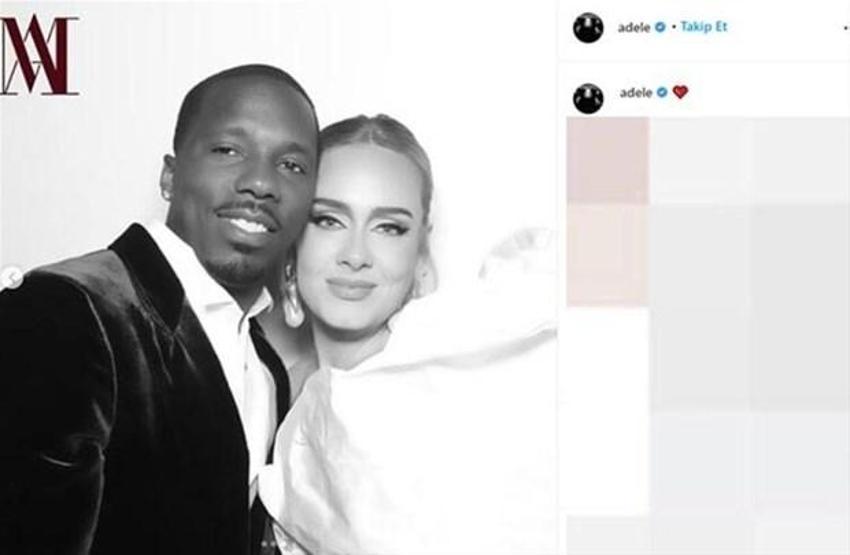 Adele yeni aşkını sosyal medyadan ilan etti!