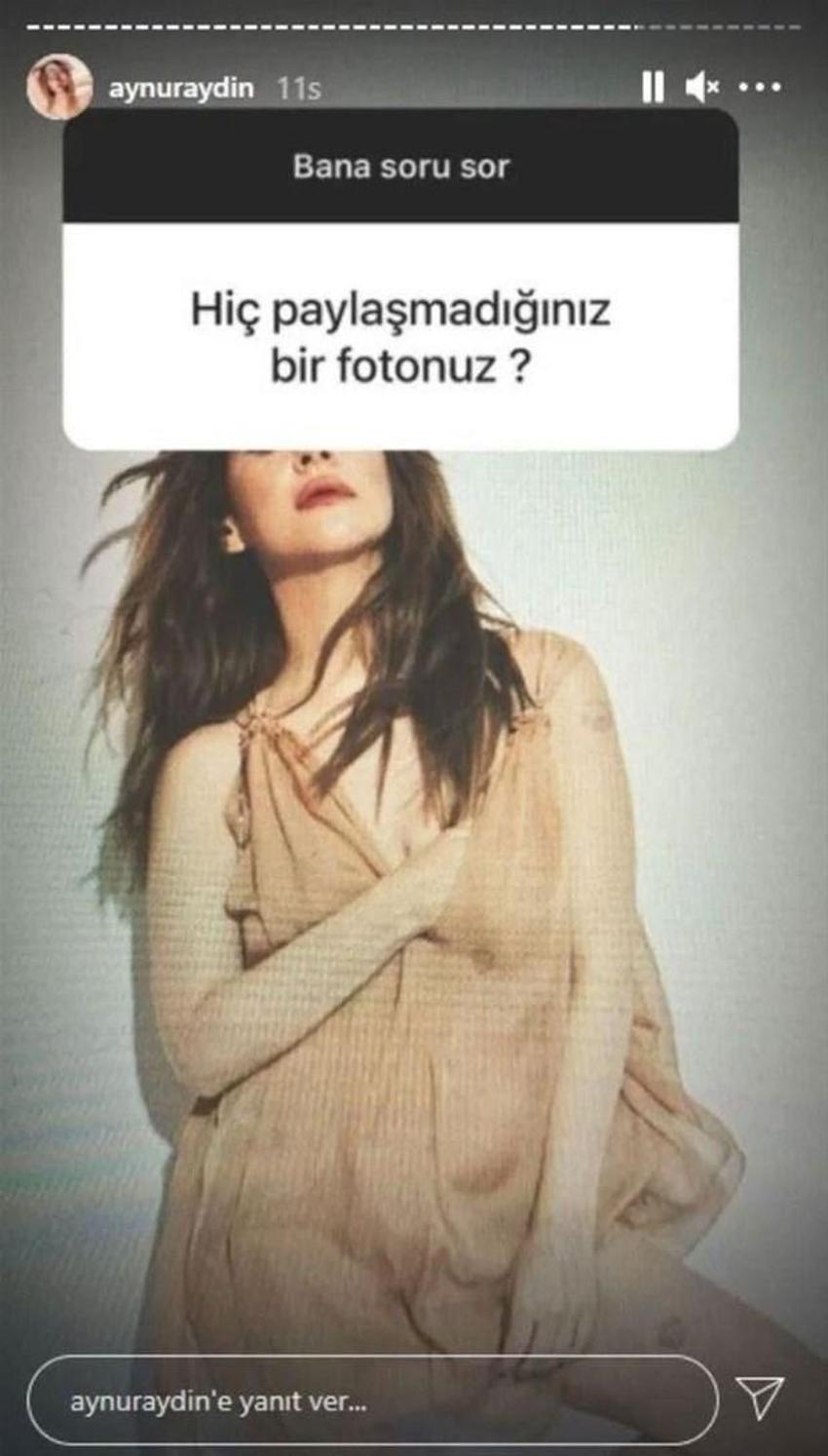 Aynur Aydın'dan Instagram'ı sallayan cüretkar fotoğraf!