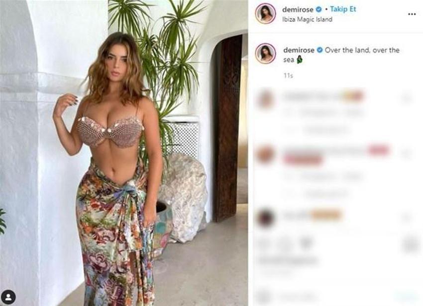 Demi Rose 'Karada, denizde' notuyla paylaştı!