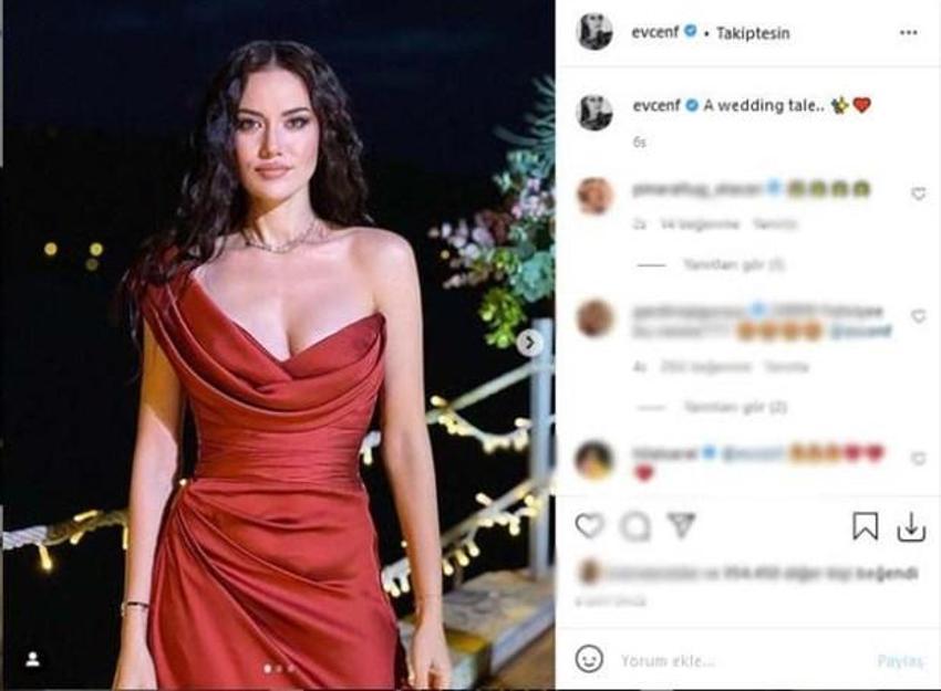 Fahriye Evcen paylaşımıyla büyüledi!