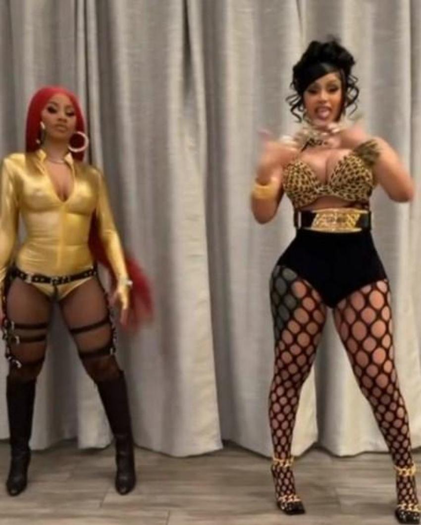 Cardi B'nin müstehcen doğum günü partisi! Herkes kalça dansı yaptı...