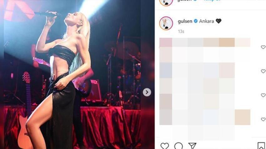 Gülşen'in yeni sahne kıyafeti olay oldu! Dakikalar içinde sildi