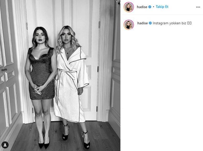 Hadise'den dikkat çeken paylaşım: Instagram yokken biz
