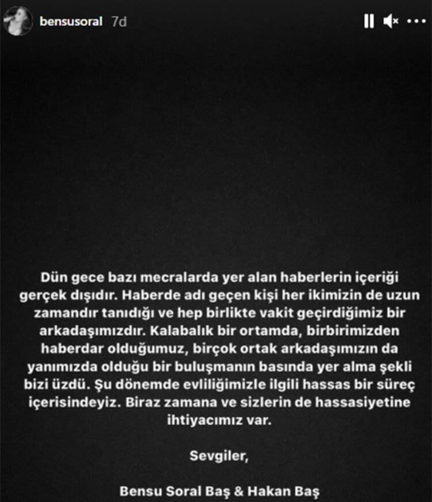 Bensu Soral'dan Hakan Baş'a olay gönderme!