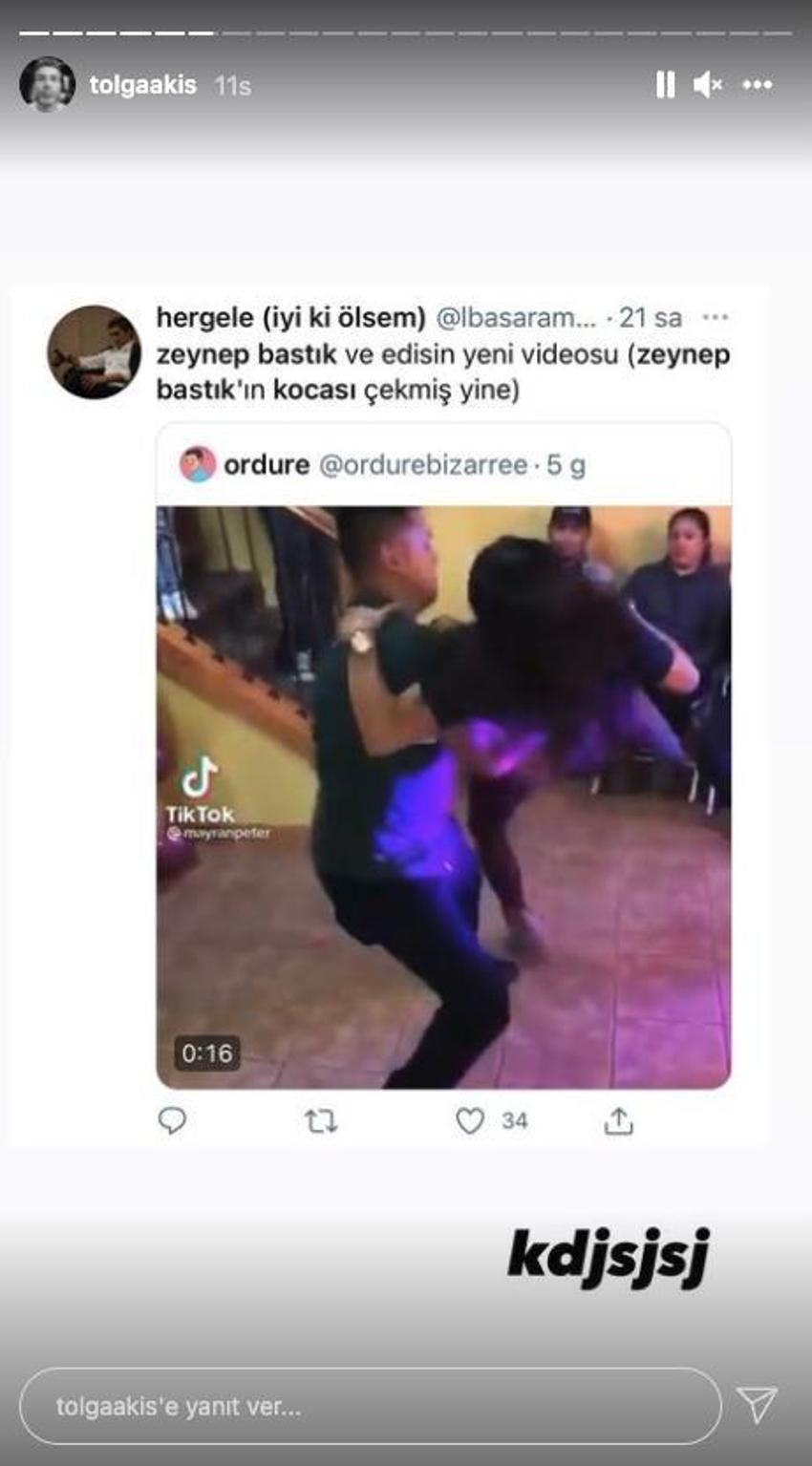 Zeynep Bastık'ın eşi Tolga Akış olay dans sonrası sessizliğini bozdu! Edis...