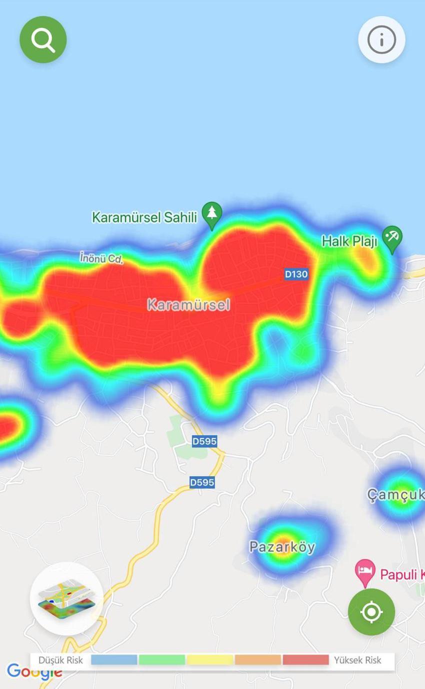 Kent çok riskli, hastalık yayılıyor tamamı kıpkırmızı oldu!