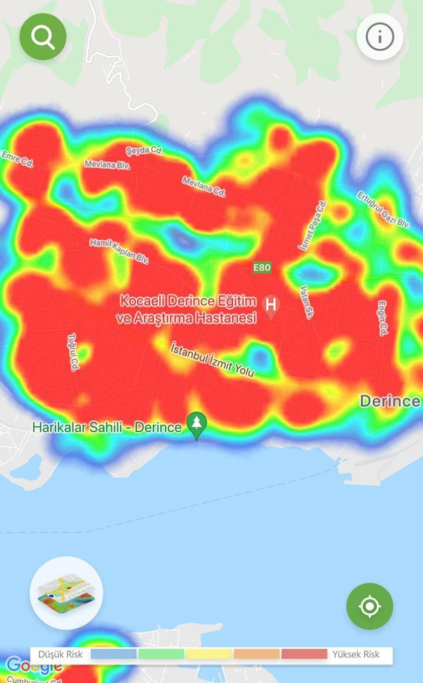 Kent çok riskli, hastalık yayılıyor tamamı kıpkırmızı oldu!