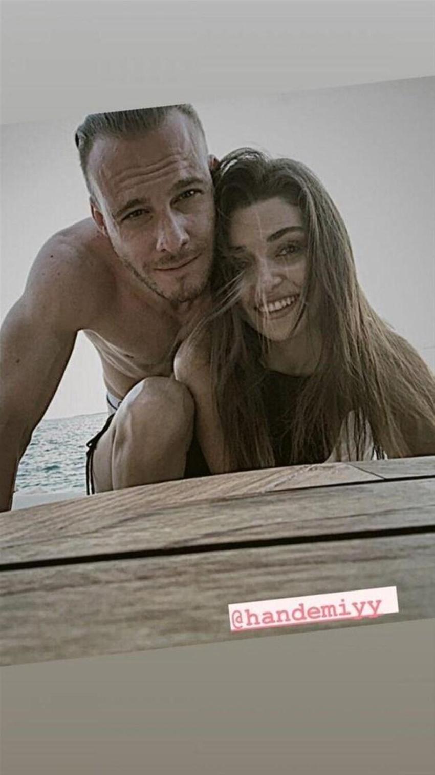 Hande Erçel aşka geldi! Kerem Bürsin paylaşımı...