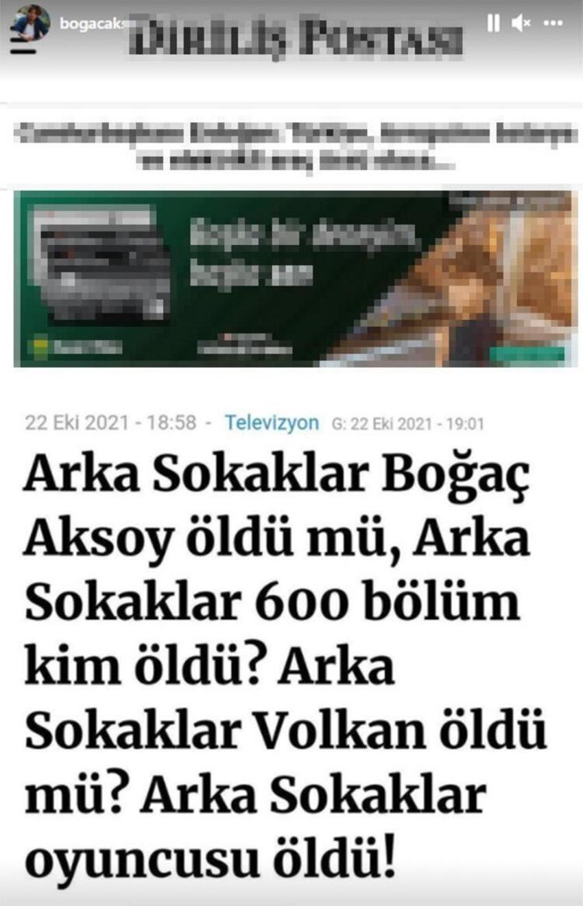 Boğaç Aksoy öldü haberlerine isyan etti!