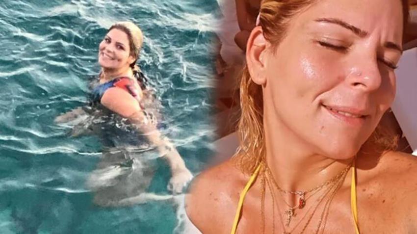 Pelin Öztekin yine dikkatleri çekti! Ekim ayında deniz...