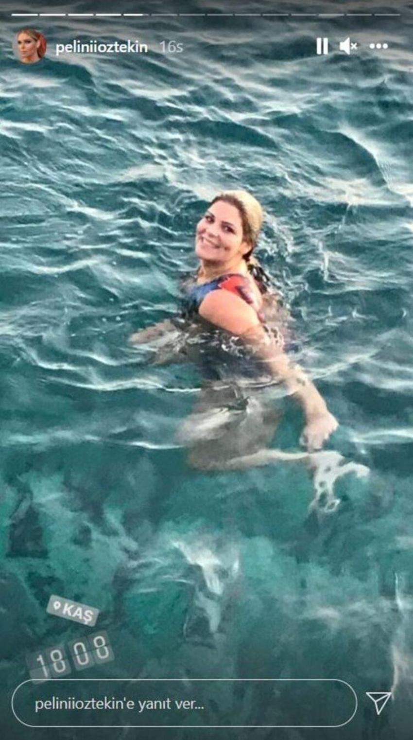 Pelin Öztekin yine dikkatleri çekti! Ekim ayında deniz...
