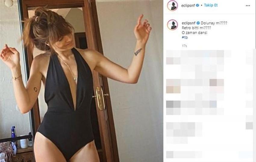 Nur Fettahoğlu'dan mayolu poz! 'O zaman dans'