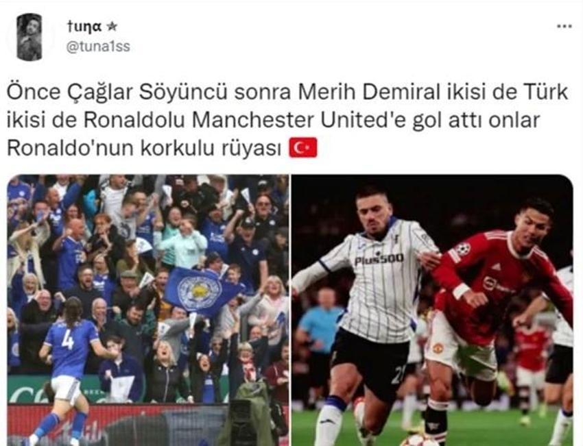 Manchester United-Atalanta maçına Merih Demiral damga vurdu! Old Trafford'da ağları havalandırdı oyundan çıktı, Ronaldo çıldırdı