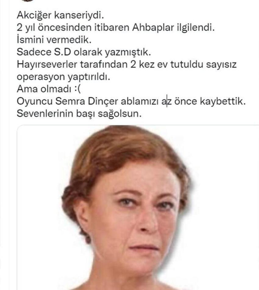 Semra Dinçer son yolculuğuna uğurlandı! Büyük vefasızlık!