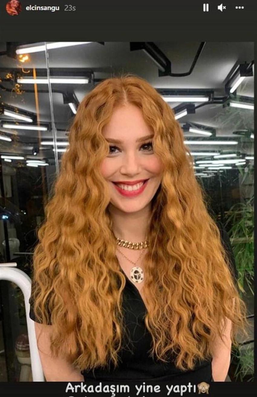 Elçin Sangu eskiye döndü! Kızıla boyattı...
