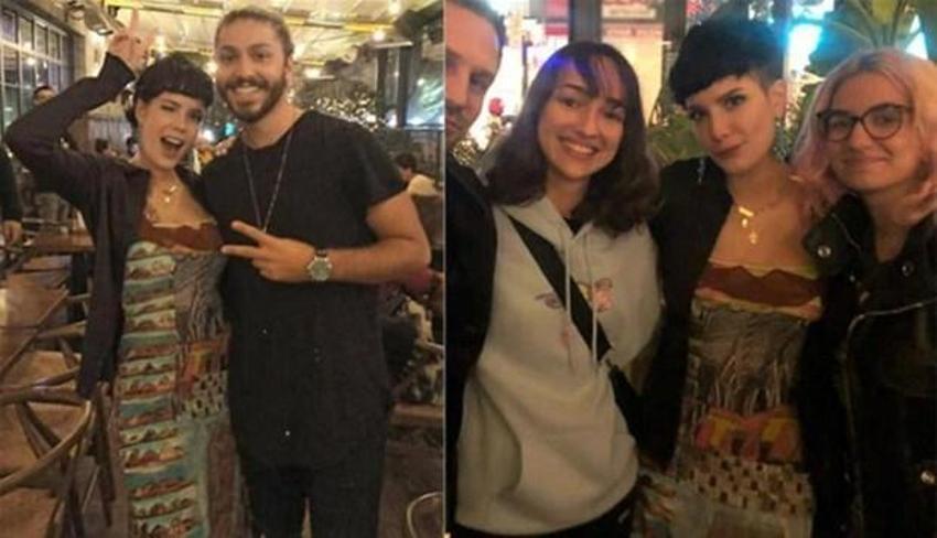 Halsey ikinci kez Türkiye'de! Hayranlarıyla kucaklaştı...
