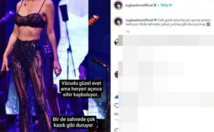 Tuğba Ekinci,Fahriye'yi eleştirdi! 'Mandalla sıkıştırılmış gibi'