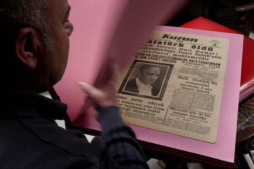 Büyük Önder Atatürk'ün vefatının 83'üncü yılı: 10 Kasım matemi gazetelerin tarihi manşetlerinde