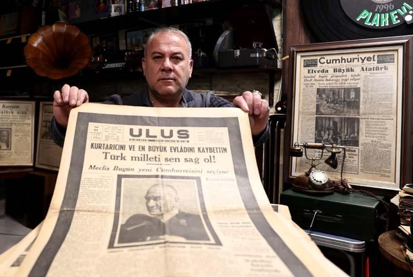 Büyük Önder Atatürk'ün vefatının 83'üncü yılı: 10 Kasım matemi gazetelerin tarihi manşetlerinde