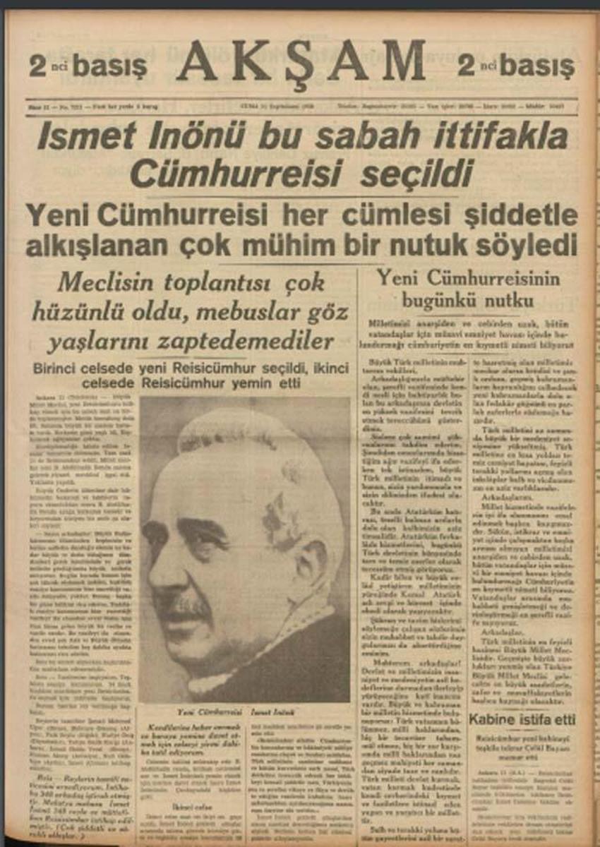 Büyük Önder Atatürk'ün vefatının 83'üncü yılı: 10 Kasım matemi gazetelerin tarihi manşetlerinde