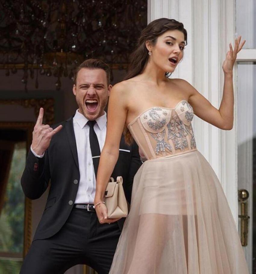 Kerem Bürsin 'sarhoş olduğumda soyunuyorum' demişti! Hande Erçel'in cevabı...