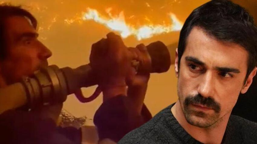 Alevlerin içine dalan ünlü oyuncu İbrahim Çelikkol'dan önemli açıklamalar!