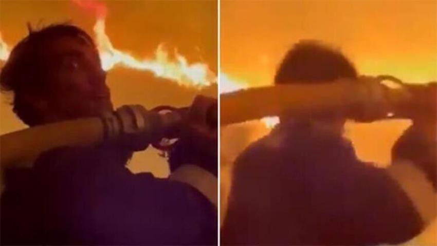 Alevlerin içine dalan ünlü oyuncu İbrahim Çelikkol'dan önemli açıklamalar!