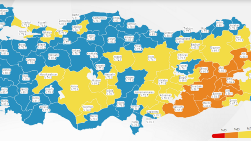 Koronavirüs haritasında çok önemli detay! Kırmız il kalmadı