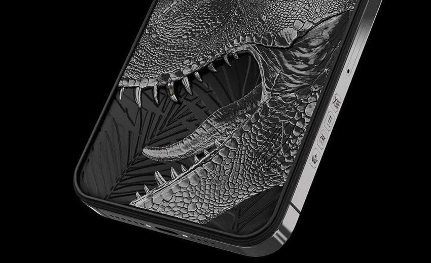 Apple'ın amiral gemisi iPhone 13 Pro Max yeniden tasarlandı! T-rex dişi kullanıldı: Düşmana korku salmak için...