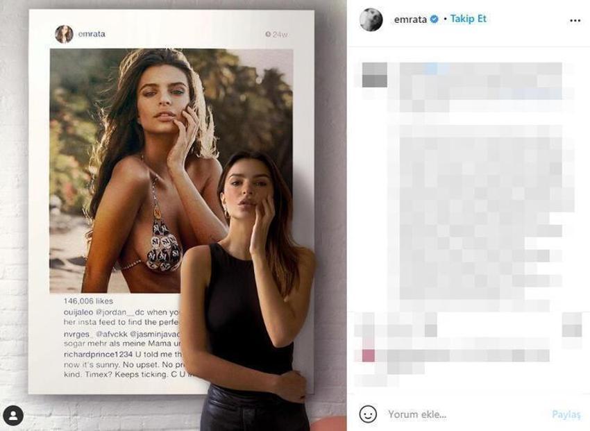 Emily Ratajkowski'den itiraf: Öz güvenim düşük!