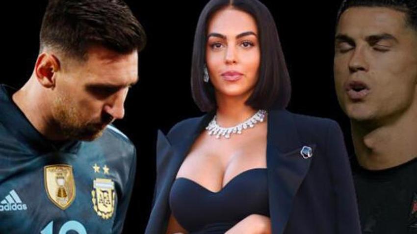 Ronaldo'nun sevgilisi Georgina Rodriguez kafa karıştırdı! Messi'ye kalp...