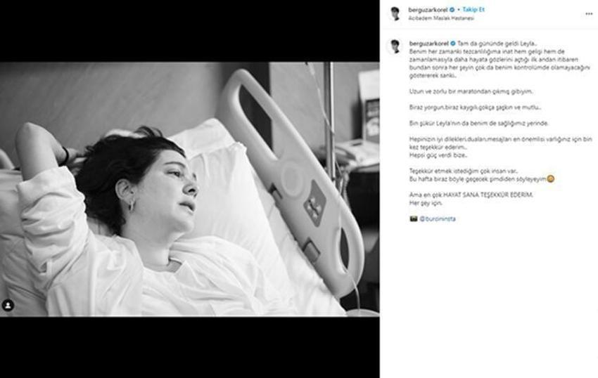 Bergüzar Korel: Göğe bakarak geldi güzel kızımız