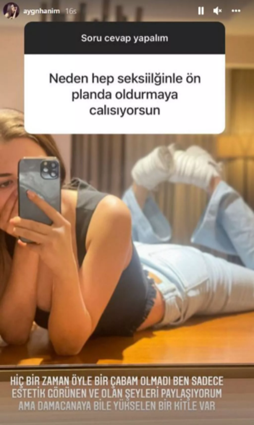 Aygün Aydın'ın masa üstündeki pozlarına kimse anlam veremedi!