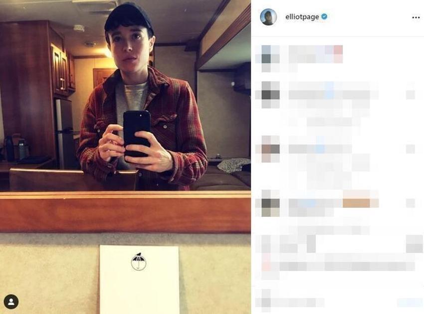 Cinsiyet değiştiren Elliot Page’den kas şov!