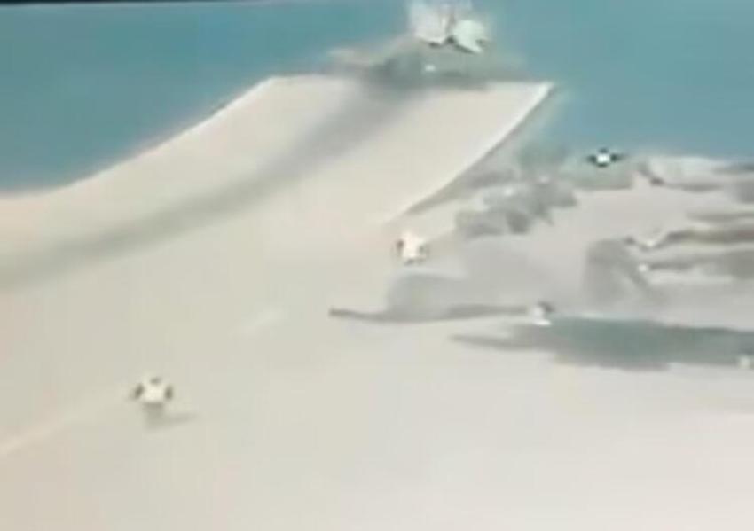 İngiltere'yi çıldırtan 16 saniyelik görüntü! 130 milyon dolarlık F-35 böyle düştü...