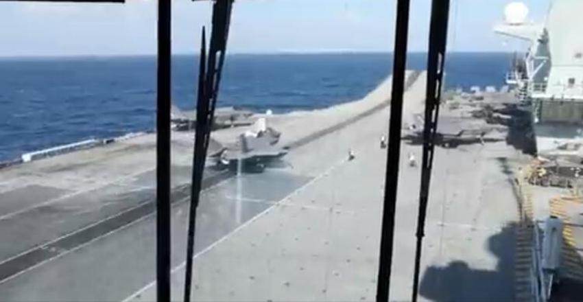 İngiltere'yi çıldırtan 16 saniyelik görüntü! 130 milyon dolarlık F-35 böyle düştü...