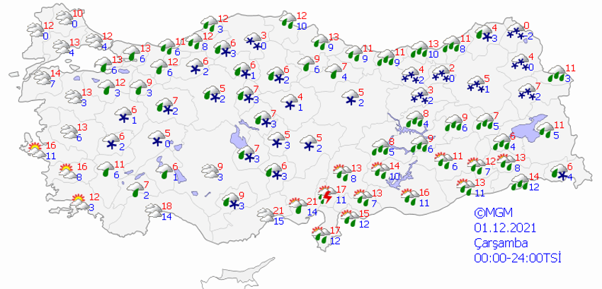 Meteoroloji son dakika olarak duyurdu! Sıcaklık 12 derece düşüyor, çok yoğun olacak! Kar başladı, flaş uyarı...