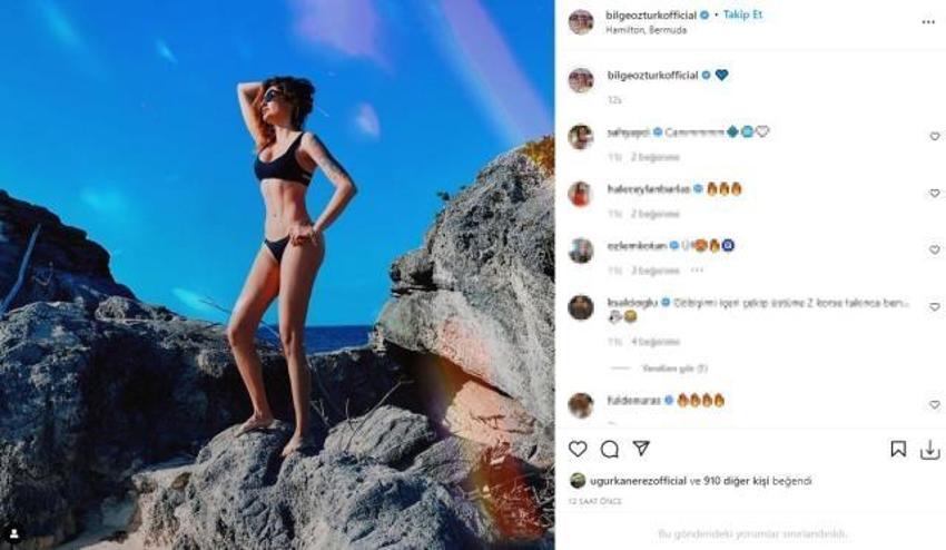 Bilge Öztürk, kendisinden 22 yaş küçük sevgilisiyle tatilde! Bikinili pozları...