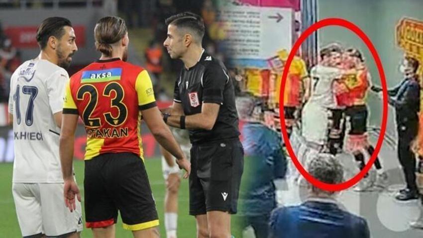 İrfan Can Kahveci ile Atakan Çankaya'nın görüntüleri ortaya çıktı! Bir anda saldırdı ve...İrfan Can'ın en az alacağı ceza...