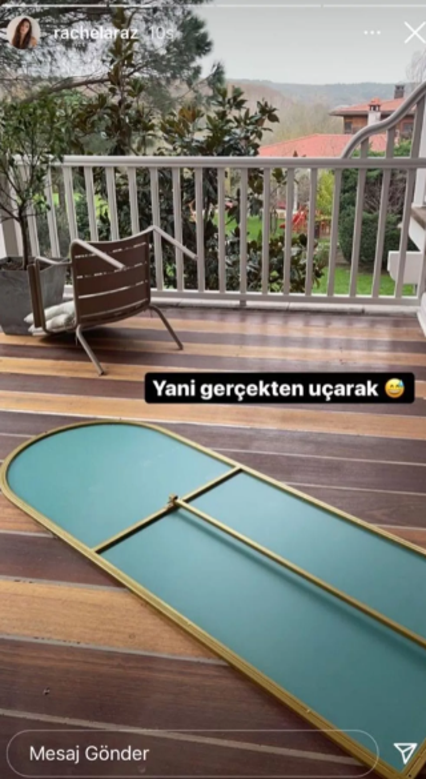 Rachel Araz Kirespi şiddetli fırtınadan nasibini aldı! 